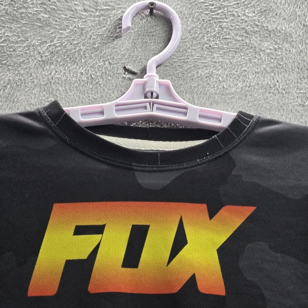 FOX Racing Men Jersey M Black Camouflage Logo Mexico Motocross BMX Dirt Bike